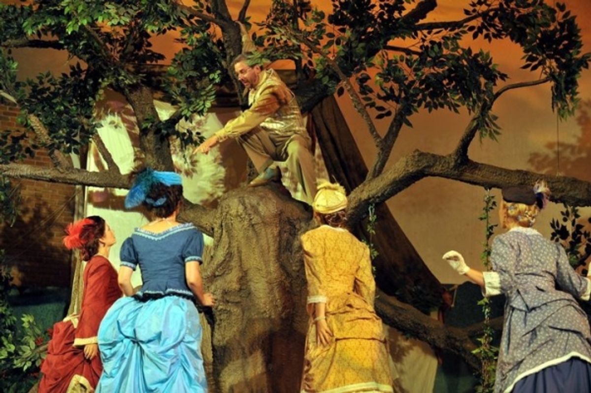 Jeff Boyet and the ladies of Love's Labor's Lost at 